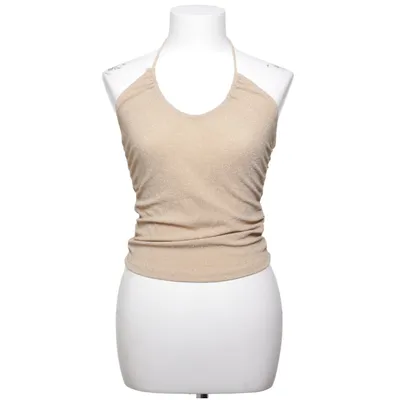 Halterneck top (Beige) fra Bik Bok Elastan, Metallfiber, Polyamid