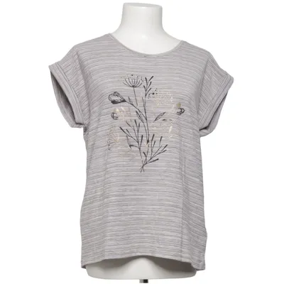 T-shirt (Grijs, Wit) van Soyaconcept Elastaan, Polyester, Viscose