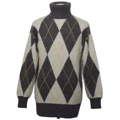 Turtleneck (Grå, Hvid, Gul) fra Pringle Of Scotland x H&M Polyester, Akryl, Uld, Elastan