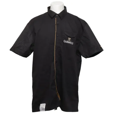 Kortärmad skjorta (Svart) från Guinness Bomull, Polyester