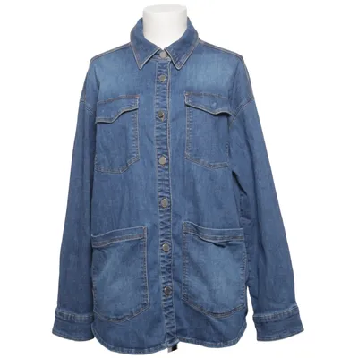 Denimjakke (Blå) fra LauRie Elastan, Økologisk bomuld, Polyester