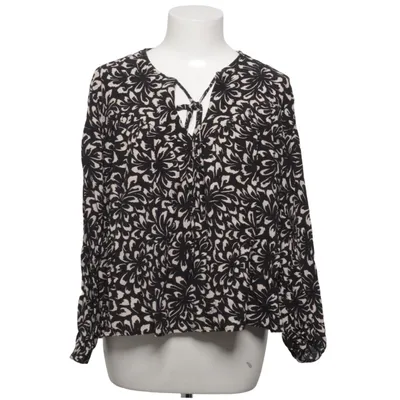 Blouse (Zwart, Wit) van Dobber Organisch katoen, Viscose