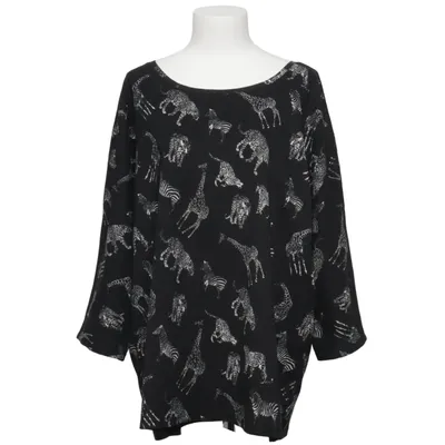 Blouse (Noir, Blanc) de Paprika Élasthane, Polyester