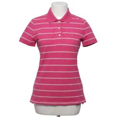 Pikétröja (Rosa, Vit) från Tommy Hilfiger Bomull, Elastan