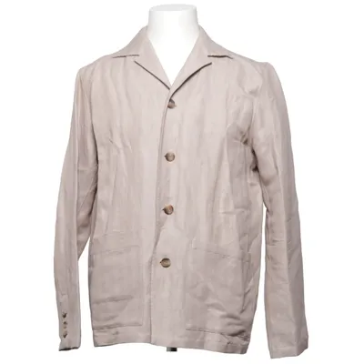 Blazer (Beige) von Eton Leinen, Seide, Wolle