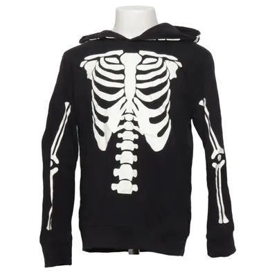 Capuchon sweater (Zwart, Wit) van MyWear Kids Katoen