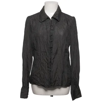 Shirt (Black, White) from VILA Silk