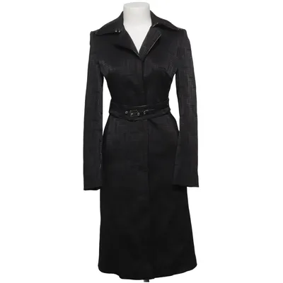 Manteau (Noir) de Karen Millen Acétate, Élasthane, Polyamide, Polyester, Polyuréthane