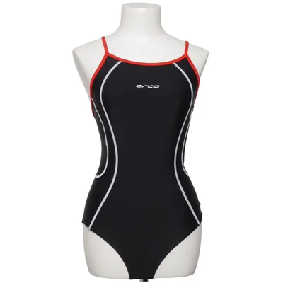 Badpak (Zwart, Rood) van Orca Elastaan, Polyamide, Polyester
