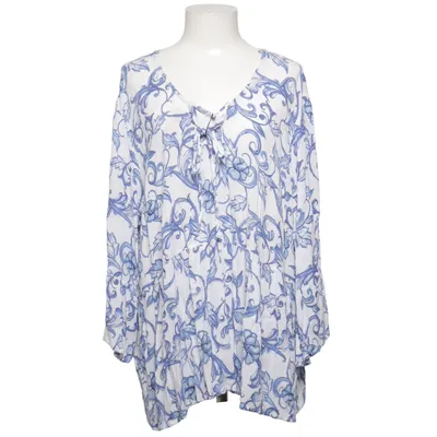 Blouse (White, Blue) from Bodyflirt Viscose