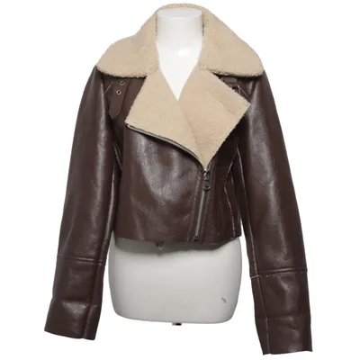 Veste en peau de mouton retournée (Marron, Beige) de STR Polyester