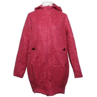 Coat (Pink) from Mini Market Polyester, Wool