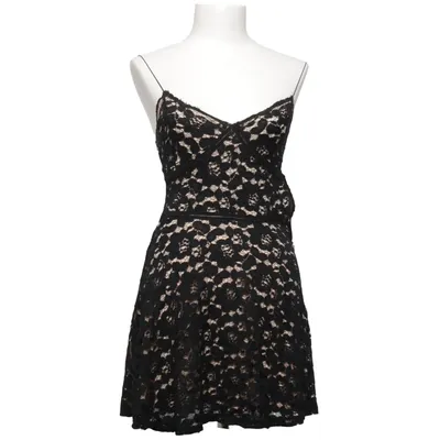 Cocktailkleid (Schwarz, Beige) von Zara Woman Collection