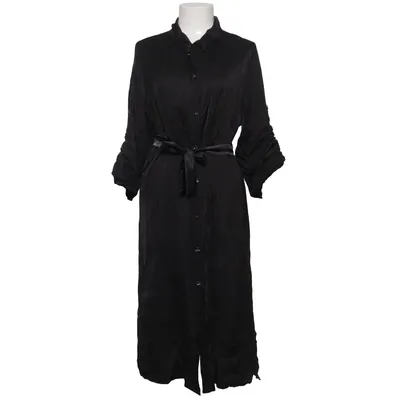 Robe chemise (Noir) de Stajl Soie, Viscose