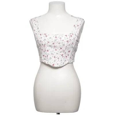 Crop top (Blanc, Rouge, Vert) de Bershka Élasthane, Polyester