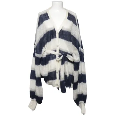 Cardigan (Blauw, Wit) van For Lovers & Trees Mohair, Zijde