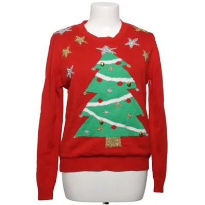 Kersttrui (Rood, Meerkleurig) van A.M.London Acryl, Katoen, Metallvezel, Polyester