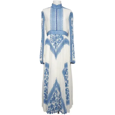 Maxi jurk (Wit, Blauw, Meerkleurig) van Sunfere