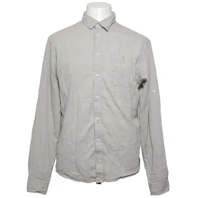 Chemise (Gris) de Blend Denim Coton