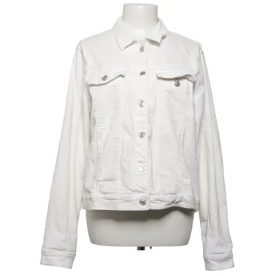 Denim jacket (White) from Mango Denim & Tees Cotton, Elastane
