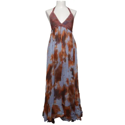 Halternek jurk (Blauw, Bruin, Meerkleurig) van Zara Woman Studio Viscose