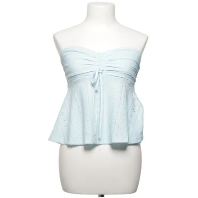 Tube top (Blauw) van Shein Elastaan, Polyester