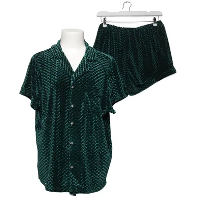 Sæt (Grøn) fra Loungeable Elastan, Polyester