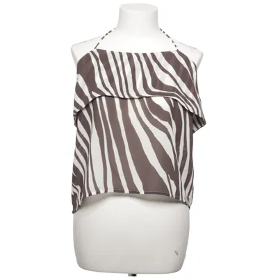 Halternecktopp (Brun, Vit) från Gina Tricot Återvunnen polyester