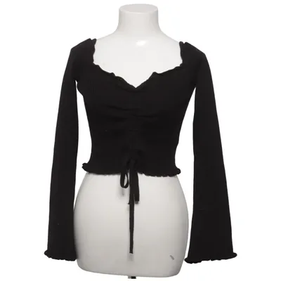 Crop top (Noir) de Linn Ahlborg x NA-KD Acrylique, Coton