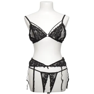 Ensemble de sous-vêtements (Noir) de Cottelli Collection Élasthane, Polyamide