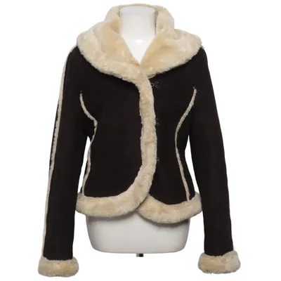 Shearlingjakke (Brun, Beige) fra Mexx Akryl, Polyester