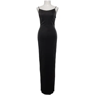 Maxi dress (Black) from Consortium Metallic fiber, Polyamide