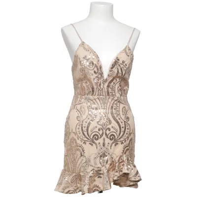 Cocktailjurk (Beige, Goud) van Cellecci Elastaan, Polyester