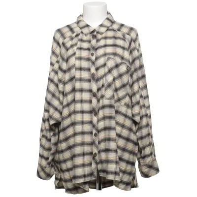 Flanellskjorta (Beige, Svart) från Urban Outfitters Polyester, Viskos
