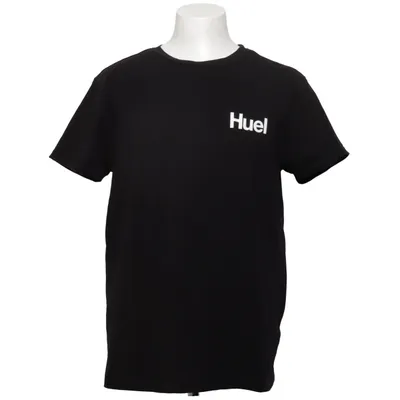 T-shirt (Noir) de Huel Coton, Élasthane