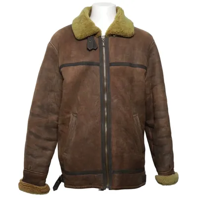 Shearling Jacke (Braun) von Kapas Leder