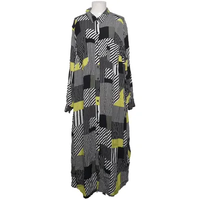 Skjortekjole (Sort, Hvid, Gul) fra Ulla Popken Viscose
