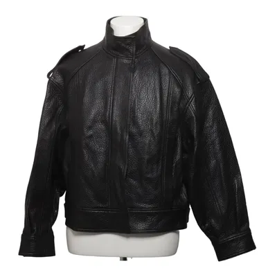 Leren jack (Zwart) van Zara Leather Collection Leer
