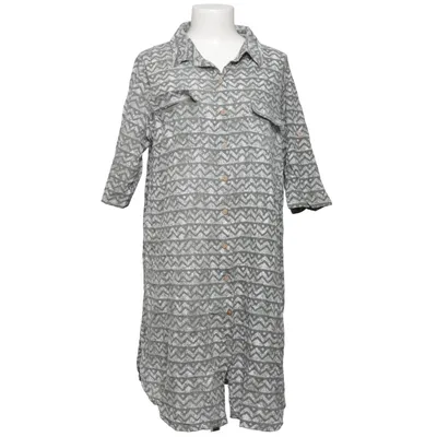 Shirt dress (Gray, White) from Isolde Cotton
