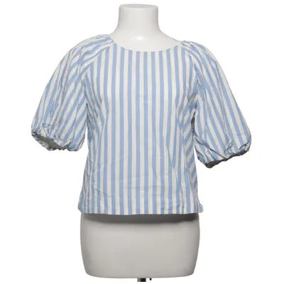 Topp (Blå, Vit) från H&M Modern Classic Bomull, Polyester