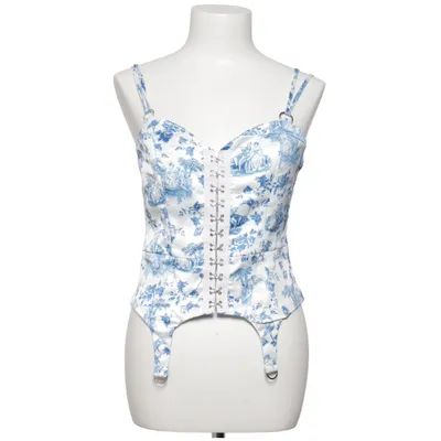 Corset (Bleu, Blanc) de Shein Élasthane, Polyester