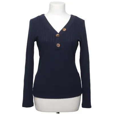 Henley shirt (Blauw) van Orsay Elastaan, Polyester, Viscose