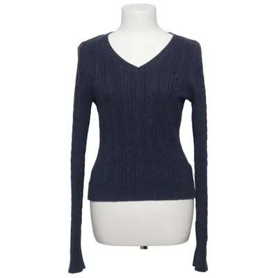 Pullover (Blue) from Hollister Cotton, Polyamide, Viscose
