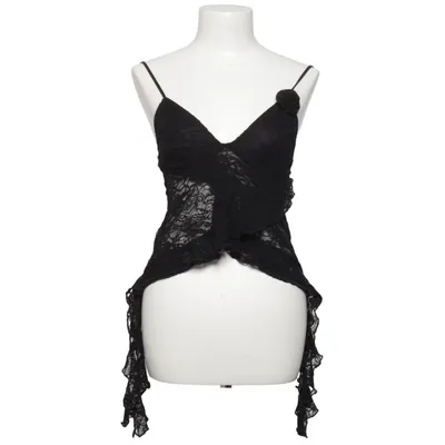 Crop top (Noir) de Motel Élasthane, Polyamide, Polyester