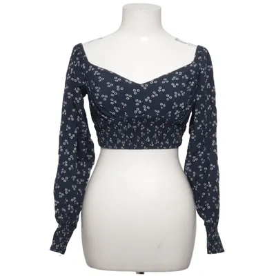 Crop top (Blue, White) from Finders Keepers Elastane, Polyester, Viscose
