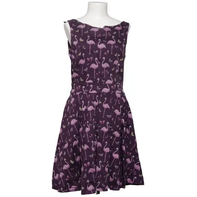 Jurk (Lila, Meerkleurig) van Lady Vintage Katoen, Elastaan