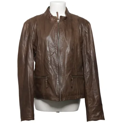 Leren jack (Bruin) van Rock'n Blue Leer, Polyester