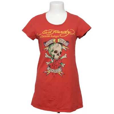 T-shirt (Rot) von Ed Hardy Baumwolle