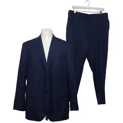 Suit (Blue) from Blugiallo Wool, Viscose