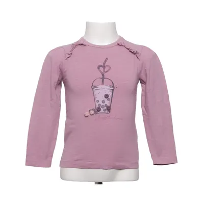 T-shirt à manches longues (Violet) de Minymo Élasthane, Coton biologique